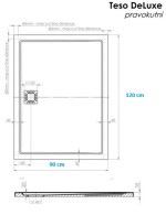 TUŠ KADA TESO DELUXE 90x120 - Slika 3