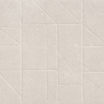 GRAVEL GEO CREAM 25x75 cm