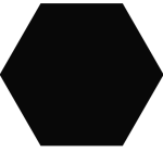 HEXA ELEMENT NEGRO 23x27 cm