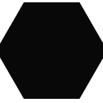 HEXA ELEMENT NEGRO 23x27 cm