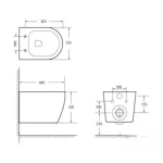 ARMAL WC ŠKOLJKA SIRIUS-V2 VISEĆA SA SOFT CLOSE DASKOM (2)