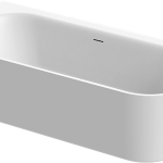 KADA METAURO 160x75 FREE  CORNER DESNA  BIJELA MAT